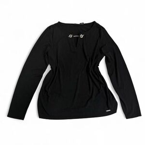 Y2K Tahari Toggle Chain Key Hole Top